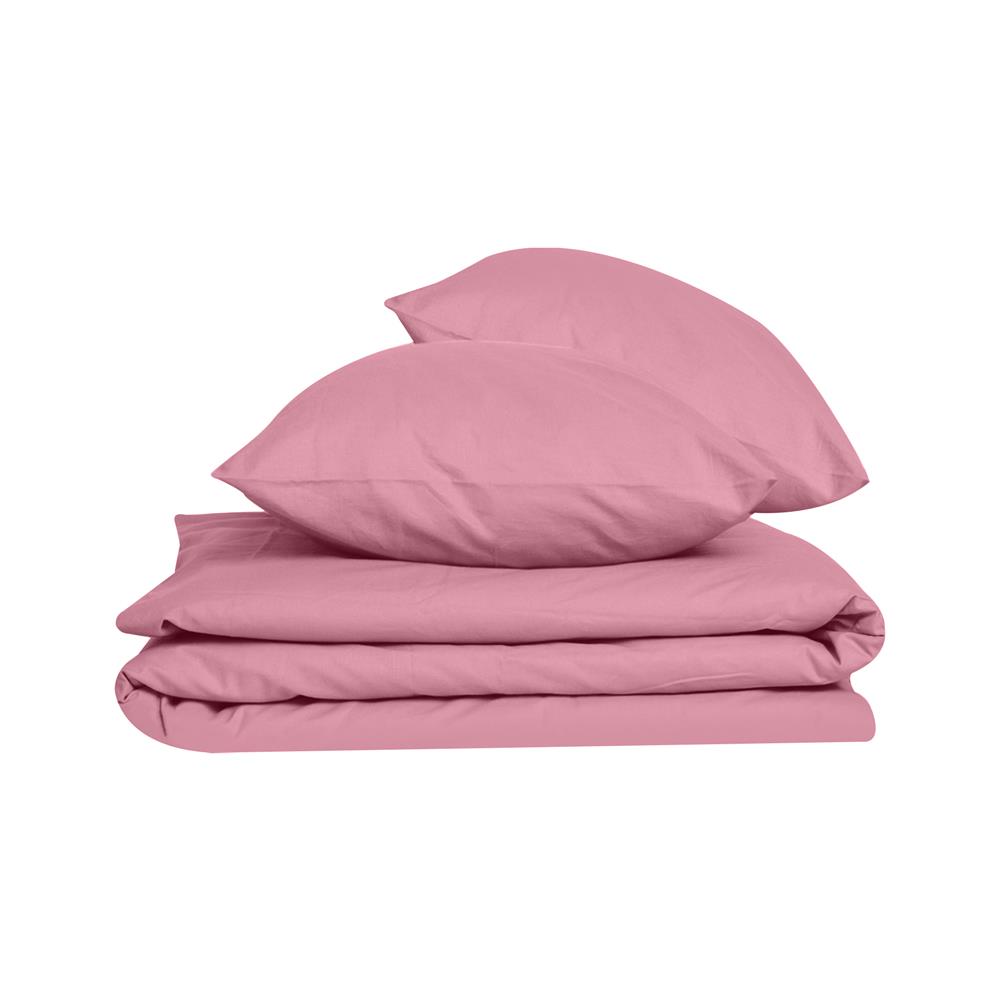 ชุดผ้าปูที่นอน 8.5 ฟุต 3 ชิ้น BED CLIP MICROTEX สี PINK