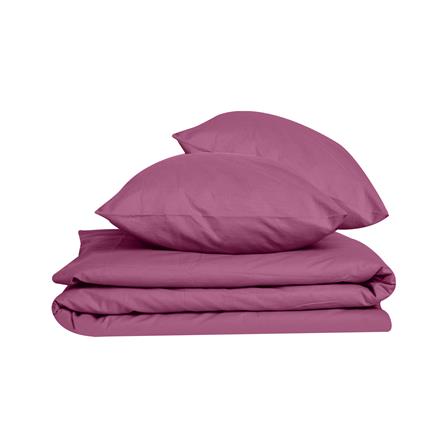 ชุดผ้าปูที่นอน 5 ฟุต 3 ชิ้น BED CLIP MICROTEX สี DARK PINK_1