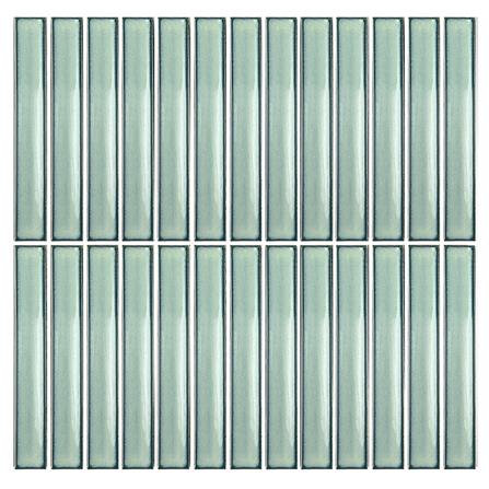 โมเสคพอร์ซเลน 29.9x29.6 ซม. TARA ZEN AQUA สีเขียว_0