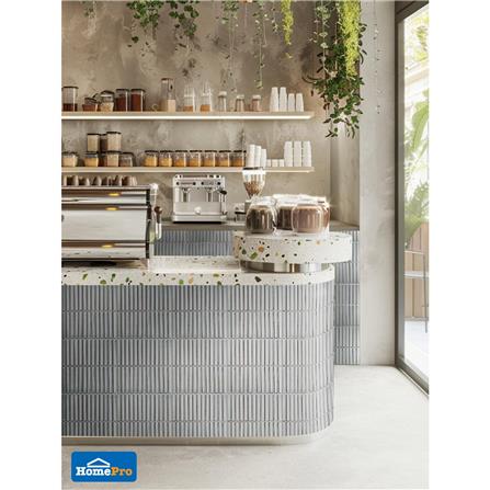 โมเสคพอร์ซเลน 29.9x29.6 ซม. TARA ZEN SMOKE สีเทา_4