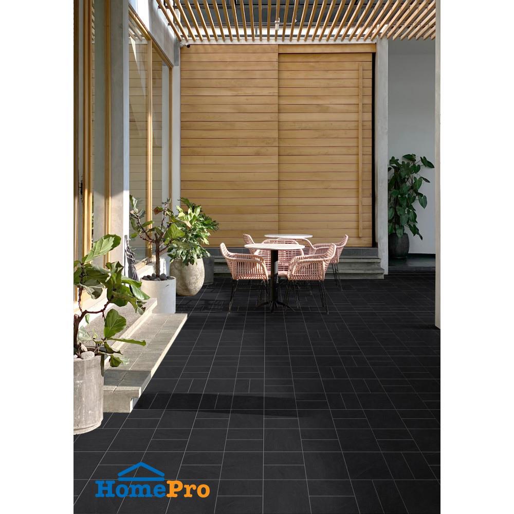 กระเบื้องพื้นพอร์ซเลน  16x16 นิ้ว COTTO กริดสโตน เทาเข้ม HYG PM 0.96 ตร.ม.