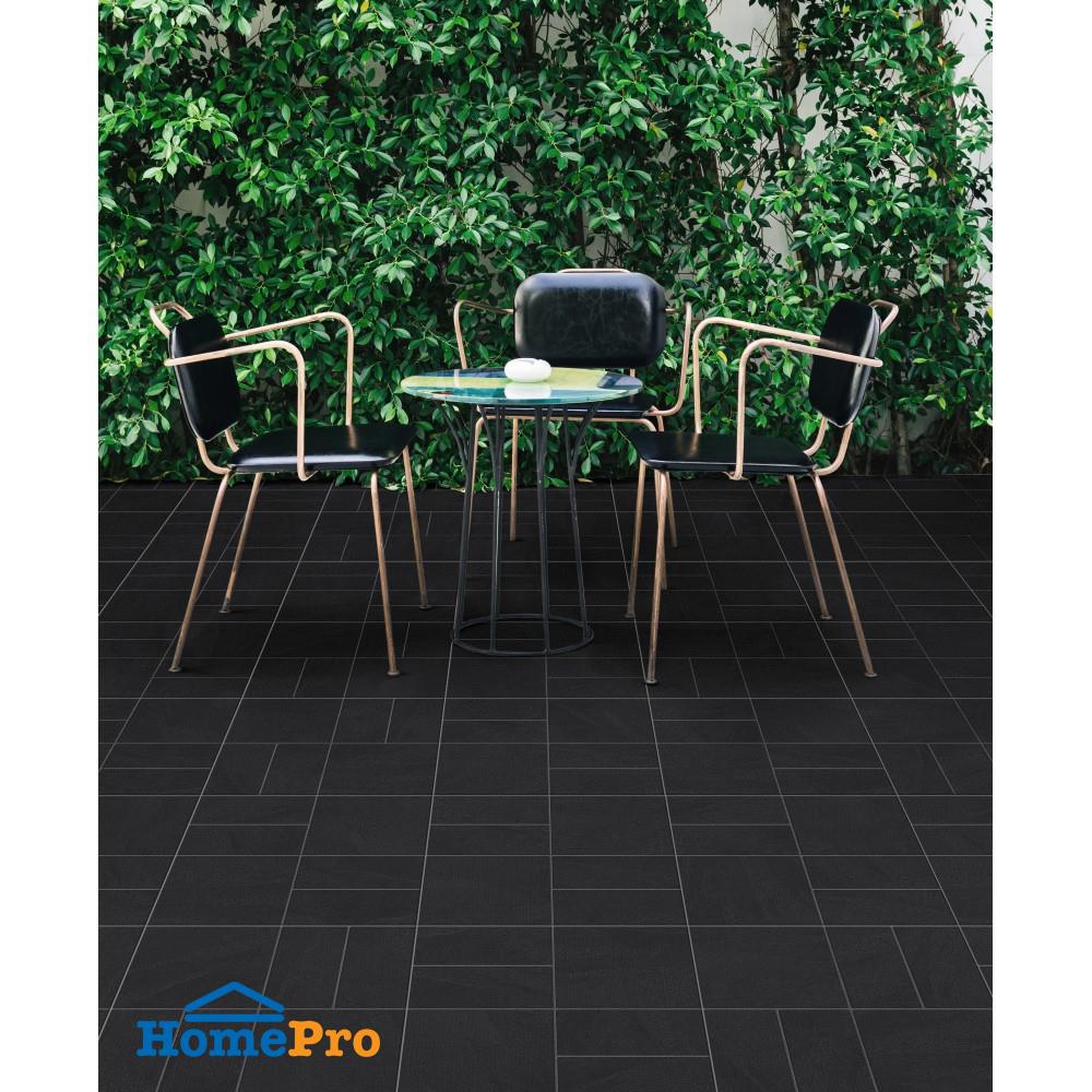 กระเบื้องพื้นพอร์ซเลน  16x16 นิ้ว COTTO กริดสโตน เทาเข้ม HYG PM 0.96 ตร.ม.