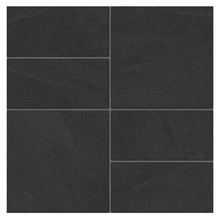 กระเบื้องพื้นพอร์ซเลน  16x16 นิ้ว COTTO กริดสโตน เทาเข้ม HYG PM 0.96 ตร.ม._0