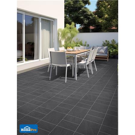 กระเบื้องพื้นพอร์ซเลน  16x16 นิ้ว COTTO กริดสโตน เทาเข้ม HYG PM 0.96 ตร.ม._4