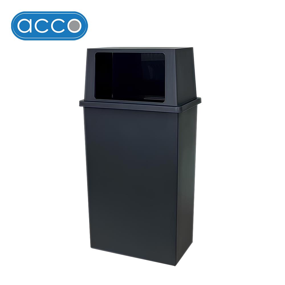 ถังขยะเหลี่ยม ACCO 40 ลิตร สีเทาเข้ม_0