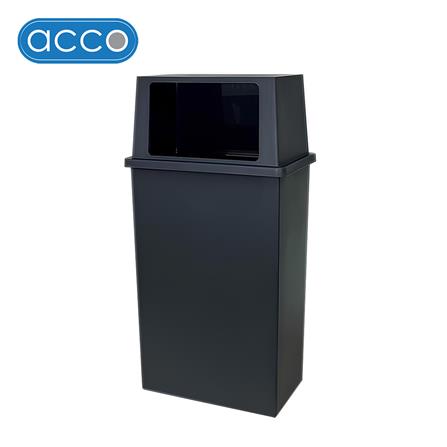 ถังขยะเหลี่ยม ACCO 40 ลิตร สีเทาเข้ม_1