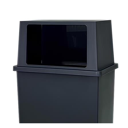 ถังขยะเหลี่ยม ACCO 40 ลิตร สีเทาเข้ม_3