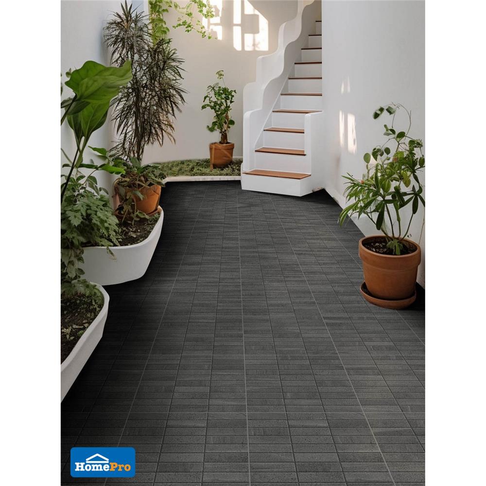 กระเบื้องพื้นพอร์ซเลน  16x16 นิ้ว COTTO เมทริกซ์ กราไฟต์ เทา PM 0.96 ตร.ม.