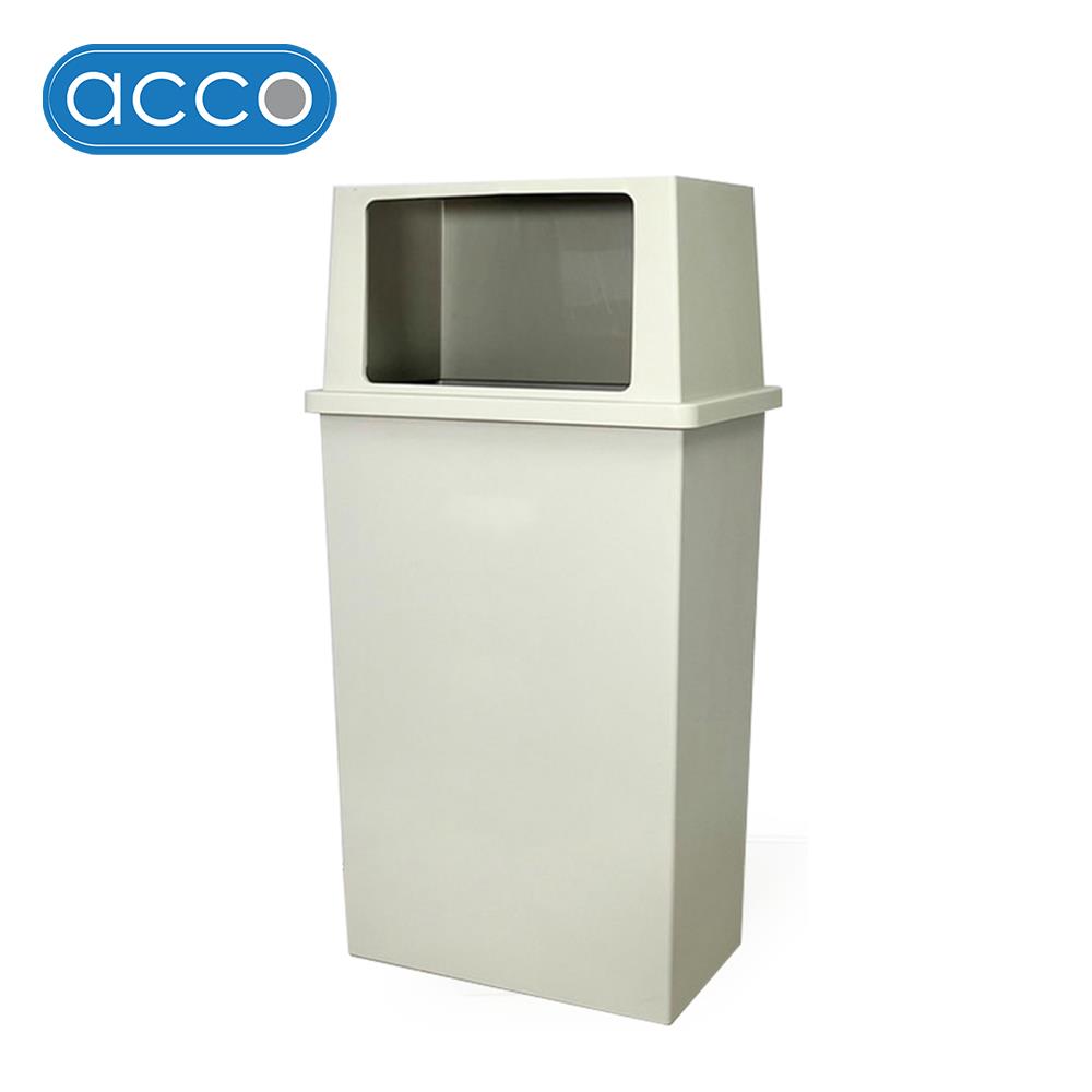 ถังขยะเหลี่ยม ACCO 40 ลิตร สีเทาครีม_1