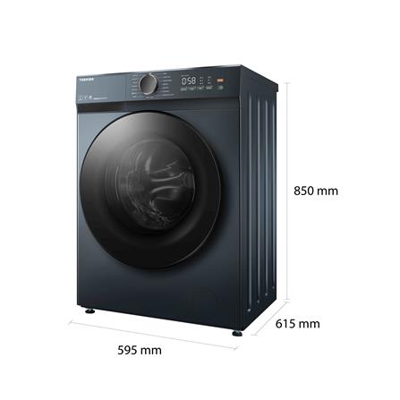 เครื่องซักผ้าฝาหน้า TOSHIBA TW-T21BU105UWT(MG) 9.5 กก. 1200RPM อินเวอร์เตอร์ สีเทา_5