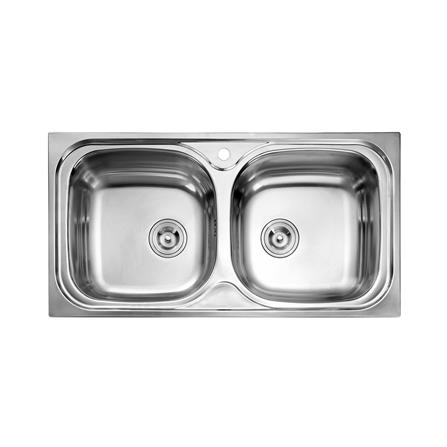 ซิงค์ฝัง 2 หลุม MESTER MSX932.1 สีเงิน_0