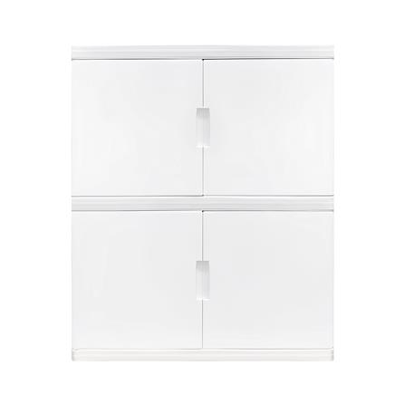 ตู้บานเปิด 2 ชั้น STACKO S5 VID 70x50x82 ซม. สีขาว_1