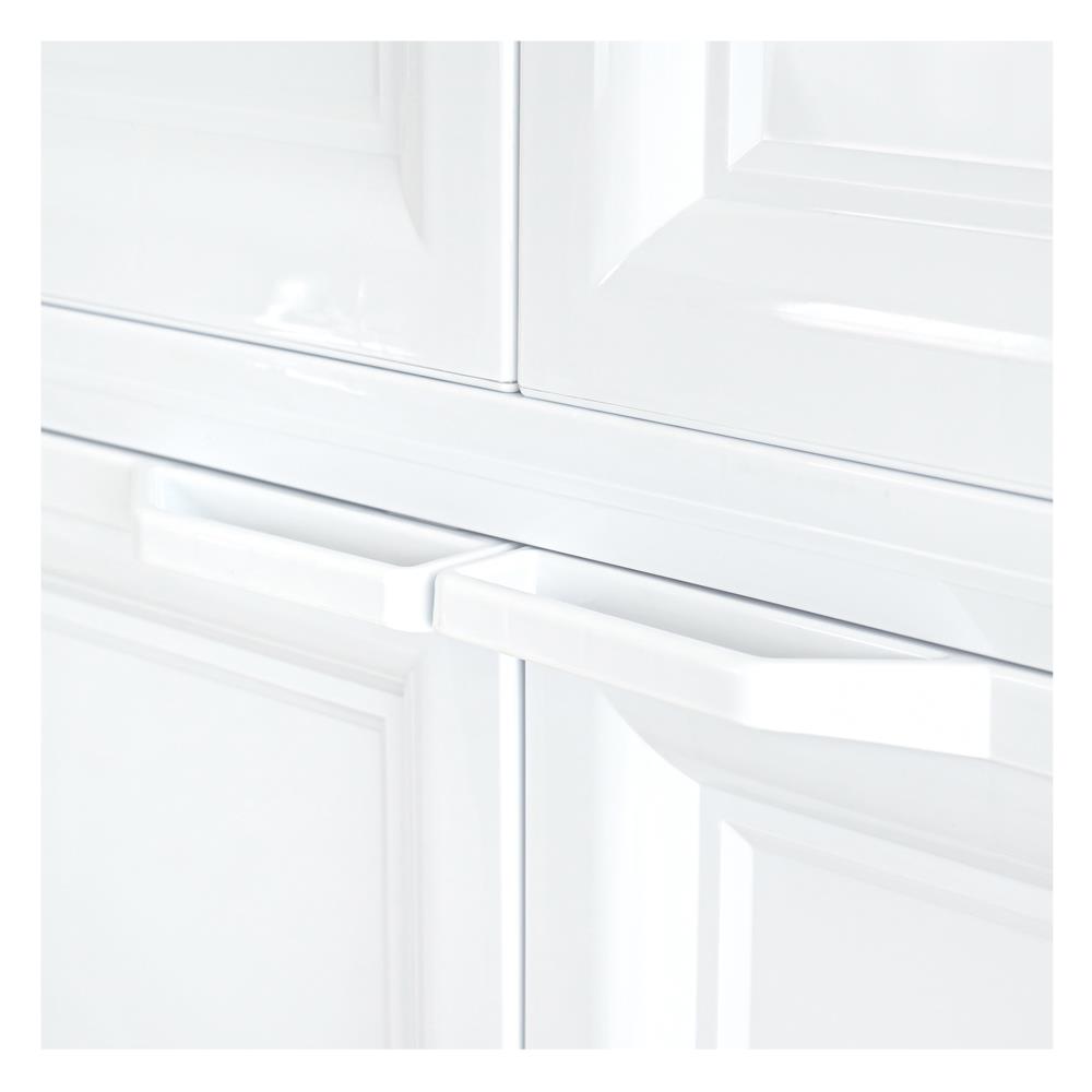 ตู้บานเปิด 4 ชั้น STACKO VID-4 70x50x160 ซม. สีขาว