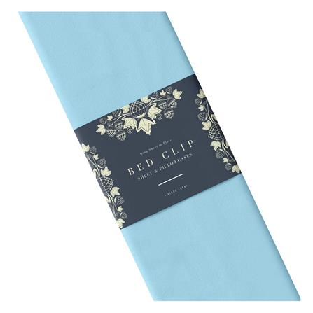 ผ้าปูที่นอน 6 ฟุต BED CLIP MICROTEX สี BLUE_3