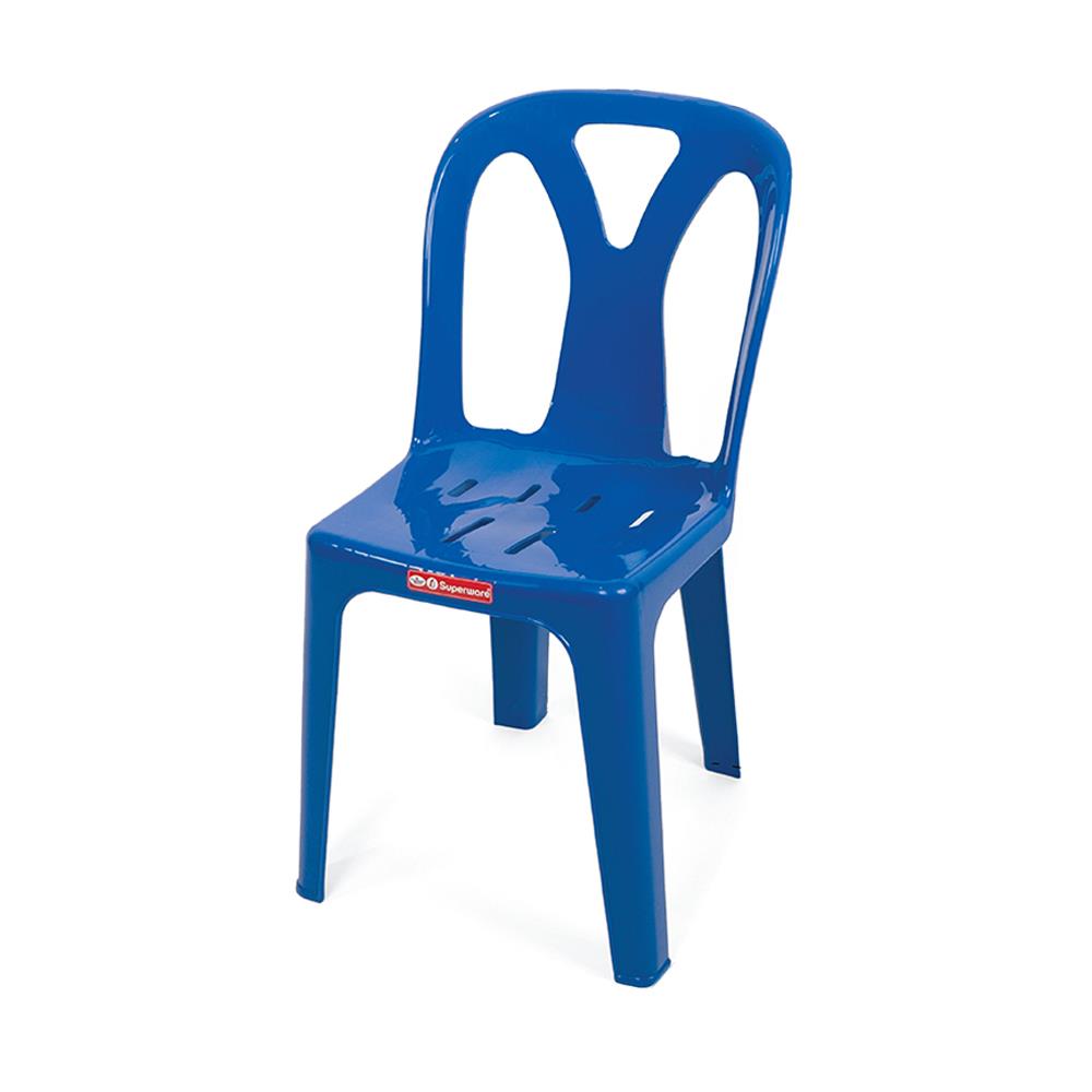 เก้าอี้พลาสติก SUPERWARE CH-58 สีน้ำเงิน