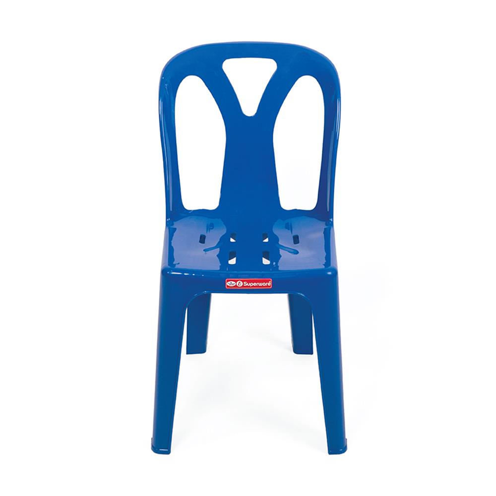 เก้าอี้พลาสติก SUPERWARE CH-58 สีน้ำเงิน