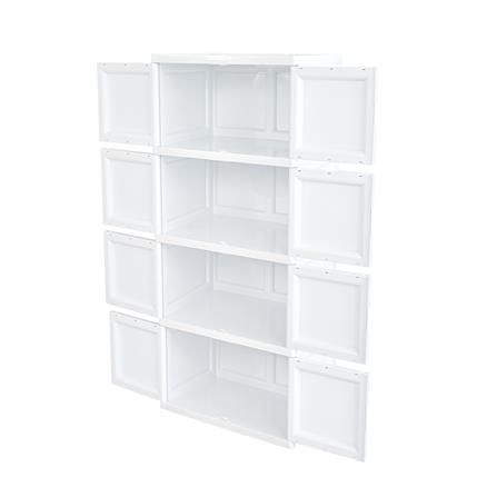 ตู้บานเปิด 4 ชั้น STACKO S5 VID 70x50x160 ซม. สีขาว_3