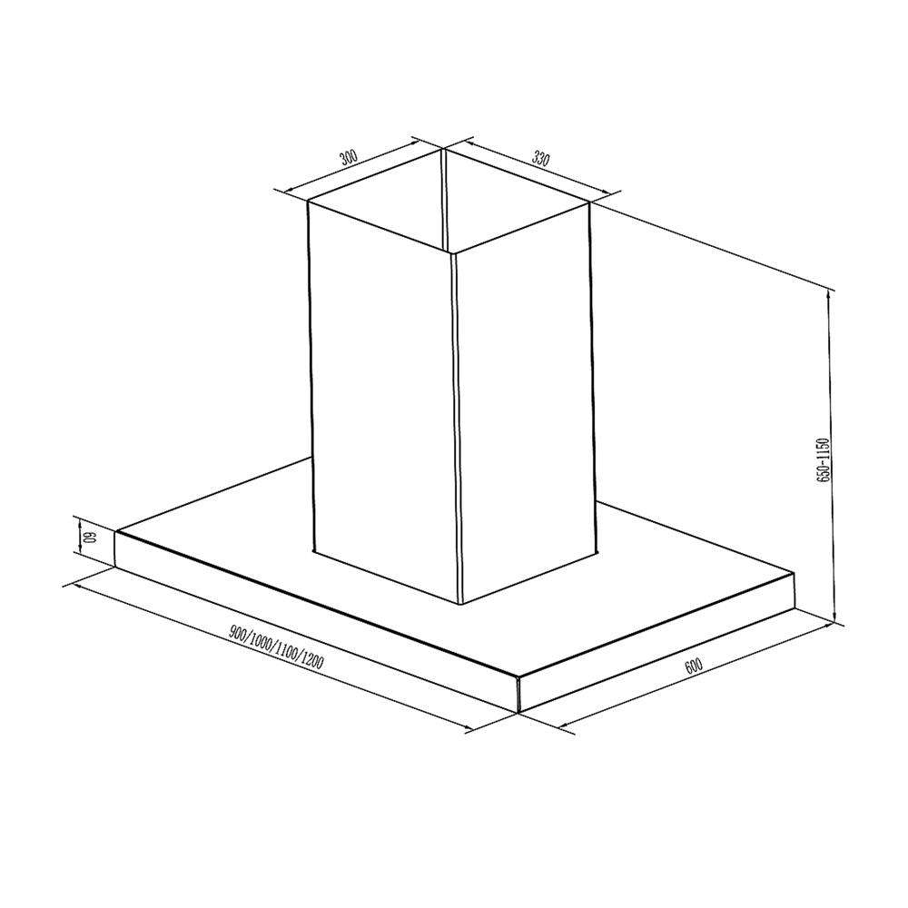 เครื่องดูดควันกลางห้อง TEKA DPL 90.1 ISLAND 90 ซม.
