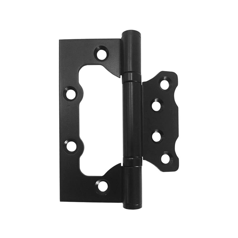 บานพับ 4X3นิ้ว X 2 มม. SOLO 43203 สีดำ แพ็ก 3 ชิ้น ไม่เซาะร่อง