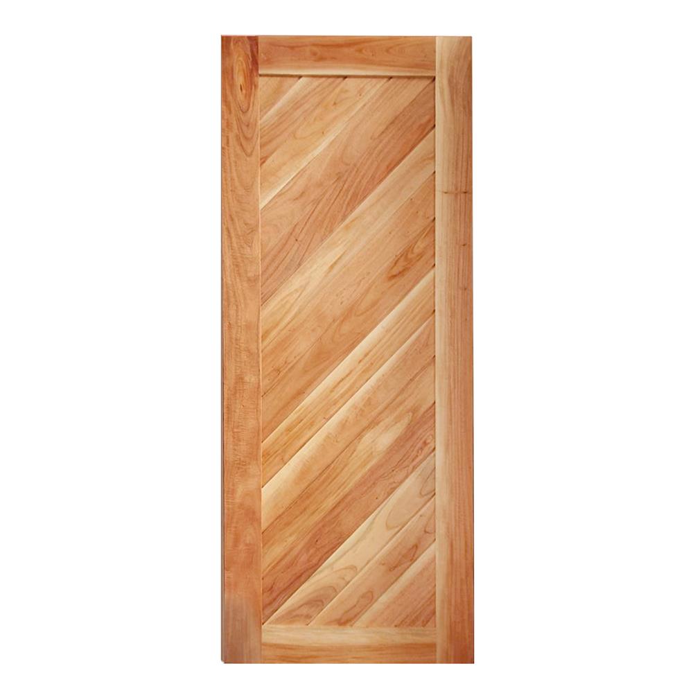 ประตูไม้เนื้อแข็ง AZLE NM08-01 80X200 ซม. ทำสี