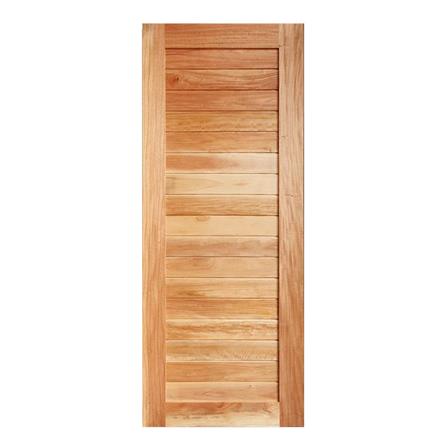 ประตูไม้เนื้อแข็ง AZLE MODERN 80X200 ซม. ทำสี ไม่เจาะลูกบิด_0