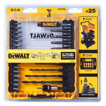 ชุดดอกไขควงและดอกสว่าน DEWALT DT70708-QZ 25 ชิ้น_2