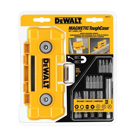 กล่องเครื่องมือแม่เหล็ก DEWALT DWMTC15 MAGNETIC TOUGH CASE ชุดดอกไขควง 15 ชิ้น_2