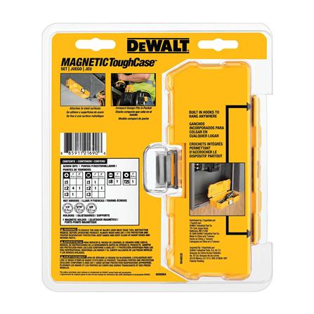 กล่องเครื่องมือแม่เหล็ก DEWALT DWMTC15 MAGNETIC TOUGH CASE ชุดดอกไขควง 15 ชิ้น_3