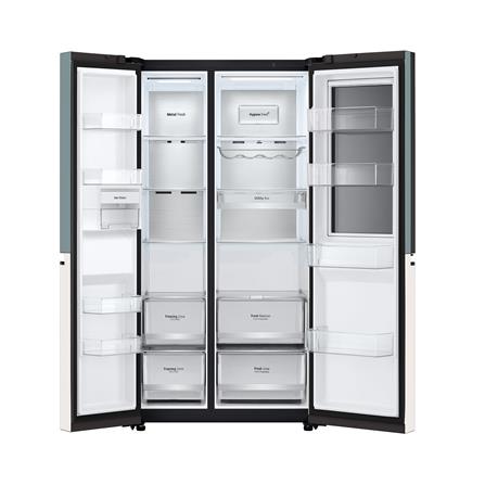 ตู้เย็น SIDE BY SIDE LG GC-Q257CMFW.ATEPLMT 23.1 คิว สีเขียวเบจ_5