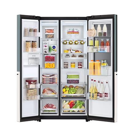 ตู้เย็น SIDE BY SIDE LG GC-Q257CMFW.ATEPLMT 23.1 คิว สีเขียวเบจ_6