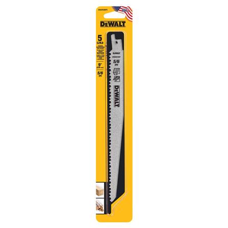 ใบเลื่อยชักตัดไม้ DEWALT DWAR596P5 9 นิ้ว แพ็ก 5 ชิ้น_1