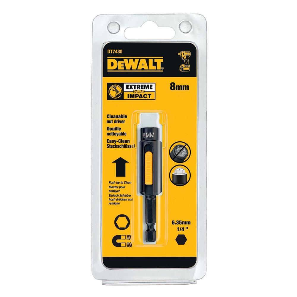 ก้านต่อหัวบ็อกซ์ DEWALT DT7430-QZ CLEAN 8 มม.