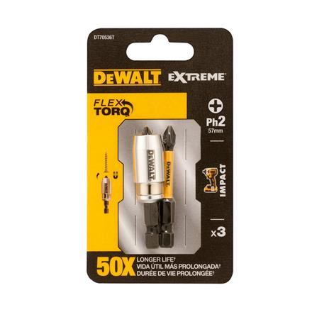 ดอกไขควงแม่เหล็ก DEWALT DT70536T-QZ 50 มม. แพ็ก 2 ชิ้น_2