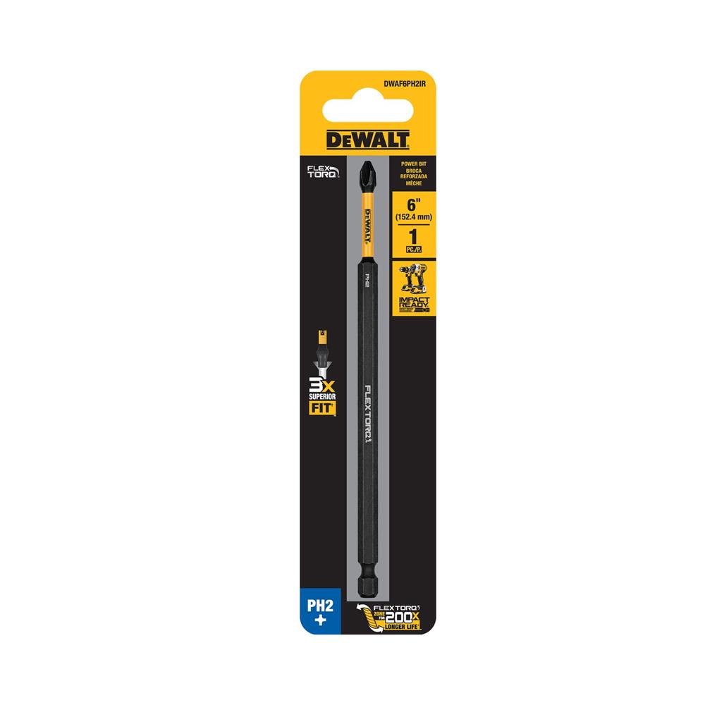 ดอกไขควง DEWALT DWAF6PH2IR ยาว 6 นิ้ว