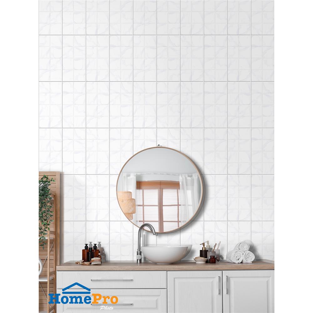 กระเบื้องผนัง 8x16 นิ้ว DURAGRES อราโม่ ขาว A 1 ตร.ม.