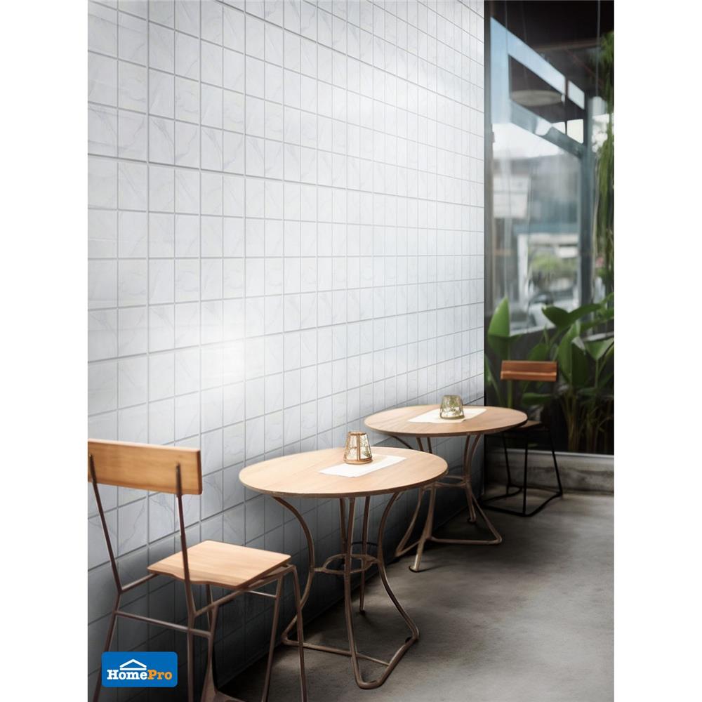 กระเบื้องผนัง 8x16 นิ้ว DURAGRES อราโม่ ขาว A 1 ตร.ม.