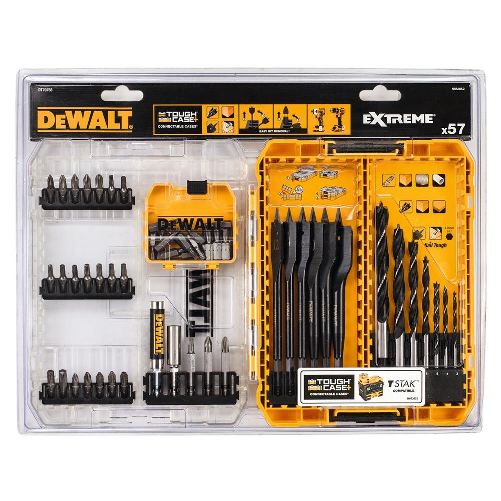 ชุดดอกสว่านและดอกไขควง DEWALT DT70758-QZ 57 ชิ้น