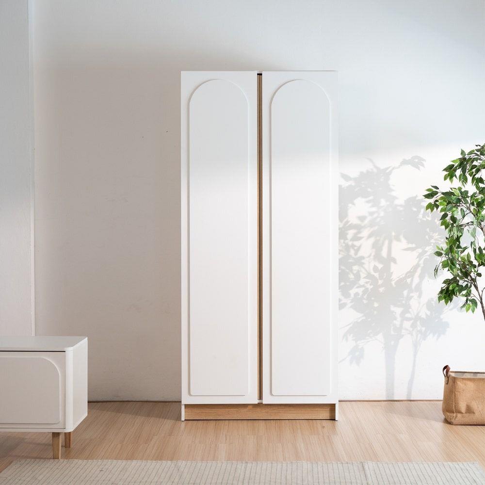 ตู้เสื้อผ้า 2 บานเปิด KONCEPT NORDIS 19223550 สีลินด์เบิร์ก/ขาว