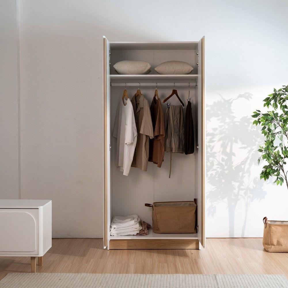 ตู้เสื้อผ้า 2 บานเปิด KONCEPT NORDIS 19223550 สีลินด์เบิร์ก/ขาว