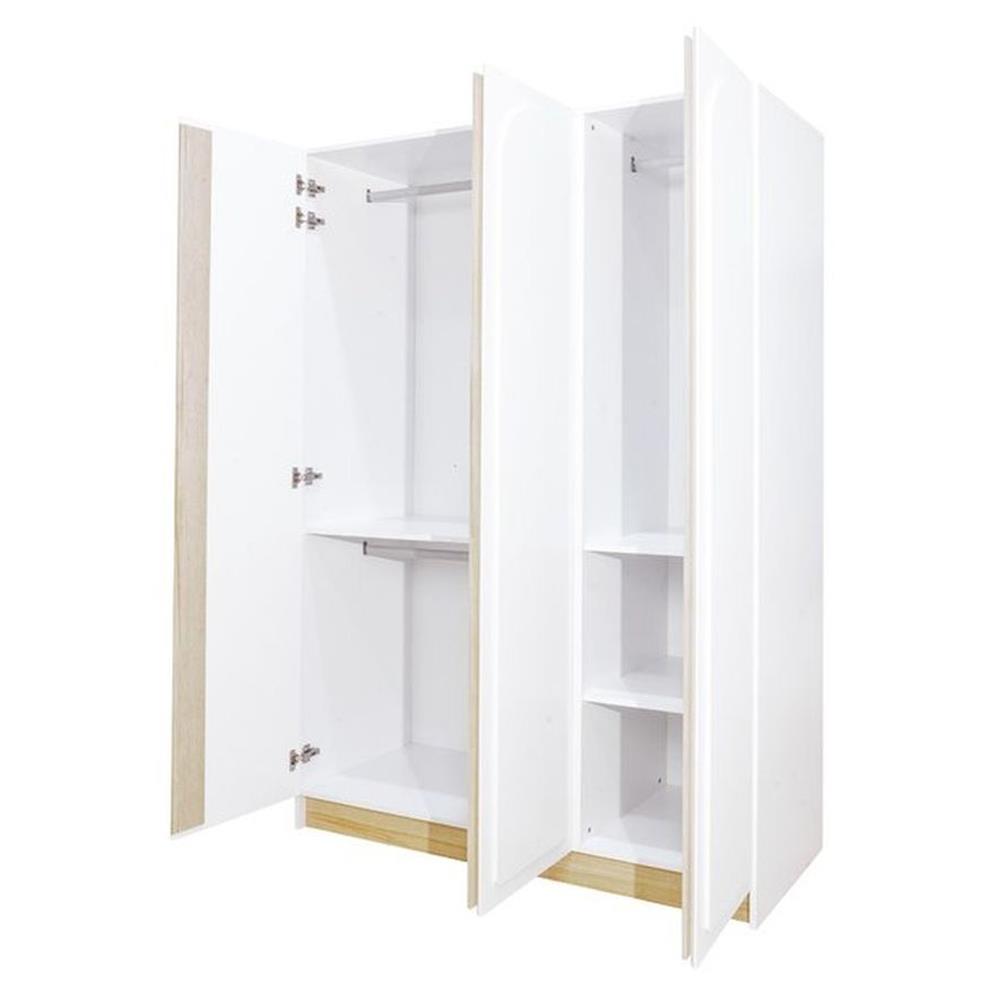 ตู้เสื้อผ้า 3 บานเปิด KONCEPT NORDIS 19223551 สีลินด์เบิร์ก/ขาว