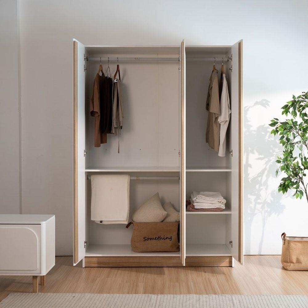 ตู้เสื้อผ้า 3 บานเปิด KONCEPT NORDIS 19223551 สีลินด์เบิร์ก/ขาว