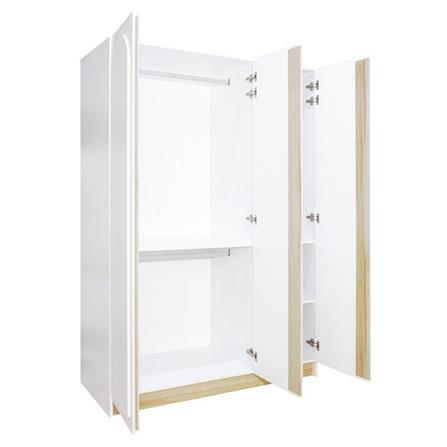 ตู้เสื้อผ้า 3 บานเปิด KONCEPT NORDIS 19223551 สีลินด์เบิร์ก/ขาว_4