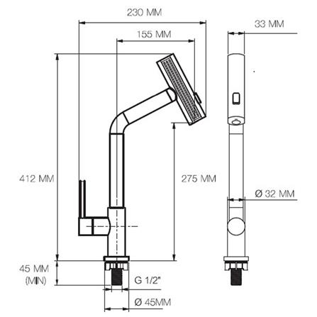 ก๊อกซิงค์เดี่ยวเคาน์เตอร์ MOYA 832-5_6