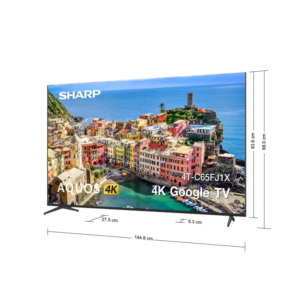 ทีวีแอลอีดี 65 นิ้ว SHARP (4K, LED, GOOGLE TV) 4T-C65FJ1X