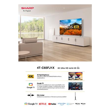 ทีวีแอลอีดี 65 นิ้ว SHARP (4K, LED, GOOGLE TV) 4T-C65FJ1X_5