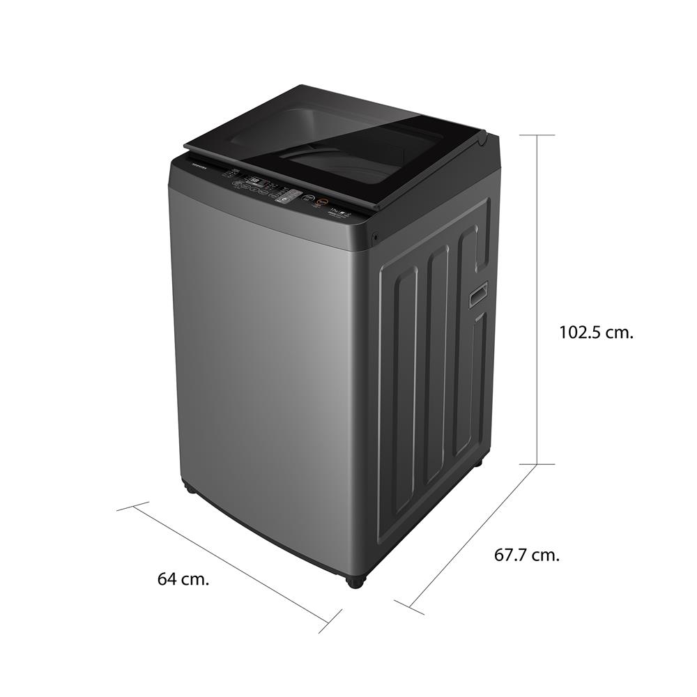 เครื่องซักผ้าฝาบน TOSHIBA AW-DUN1800MT(SG) 17 กก. อินเวอร์เตอร์ สีเทา
