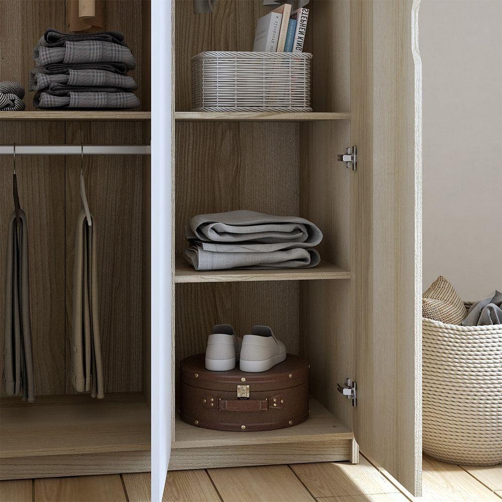 ตู้เสื้อผ้า 3 บานเปิด KONCEPT EMBRACE 19225463 ลินด์เบิร์ก/ขาว