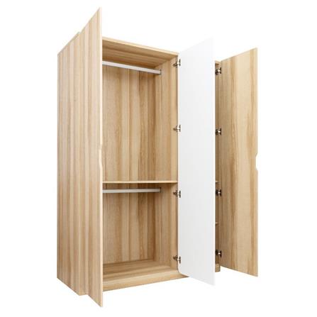 ตู้เสื้อผ้า 3 บานเปิด KONCEPT EMBRACE 19225463 ลินด์เบิร์ก/ขาว_4