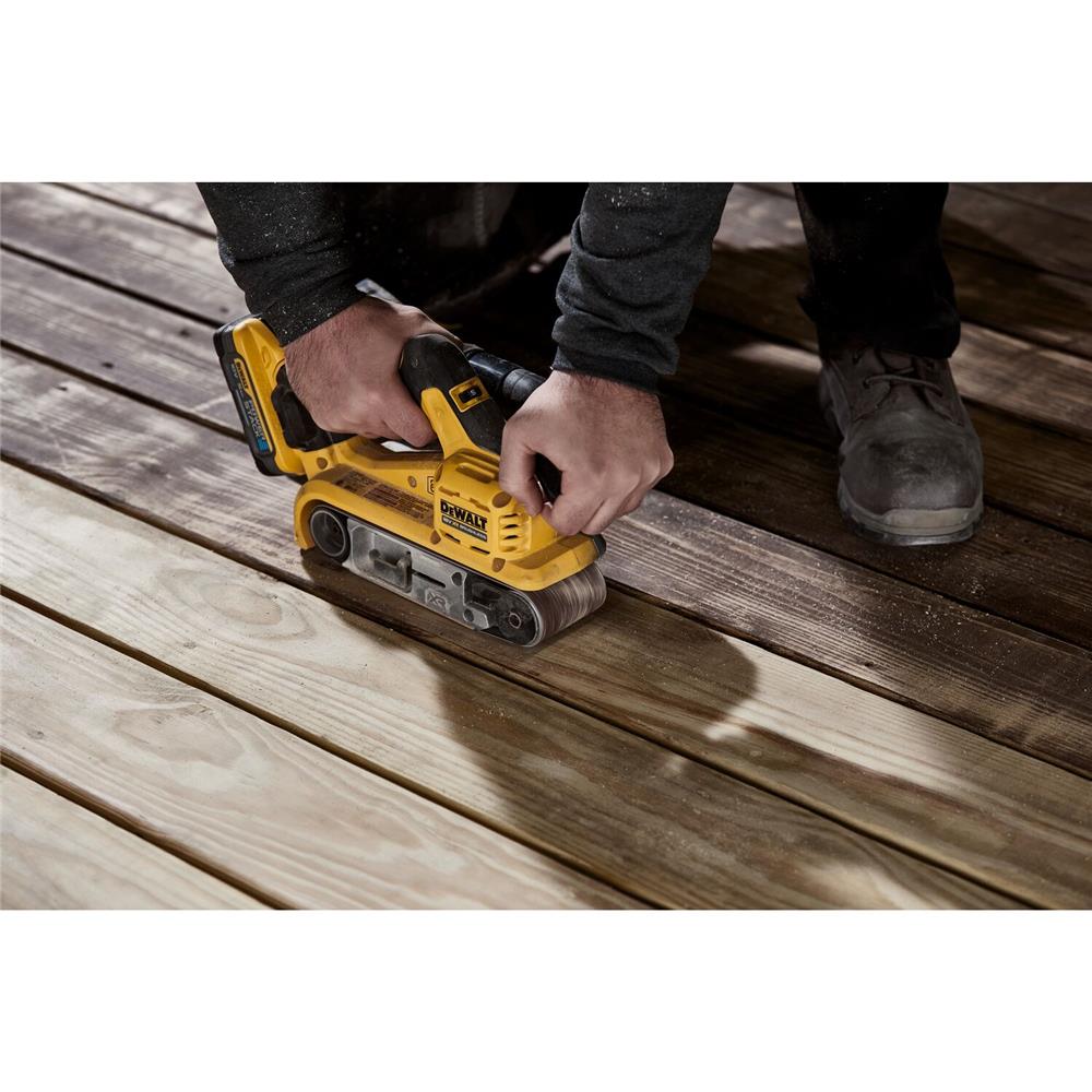 เครื่องขัดกระดาษทรายสายพานไร้สาย (เฉพาะตัวเครื่อง) DEWALT DCW220N-XJ 18 โวลต์ (สูงสุด 20 โวลต์)