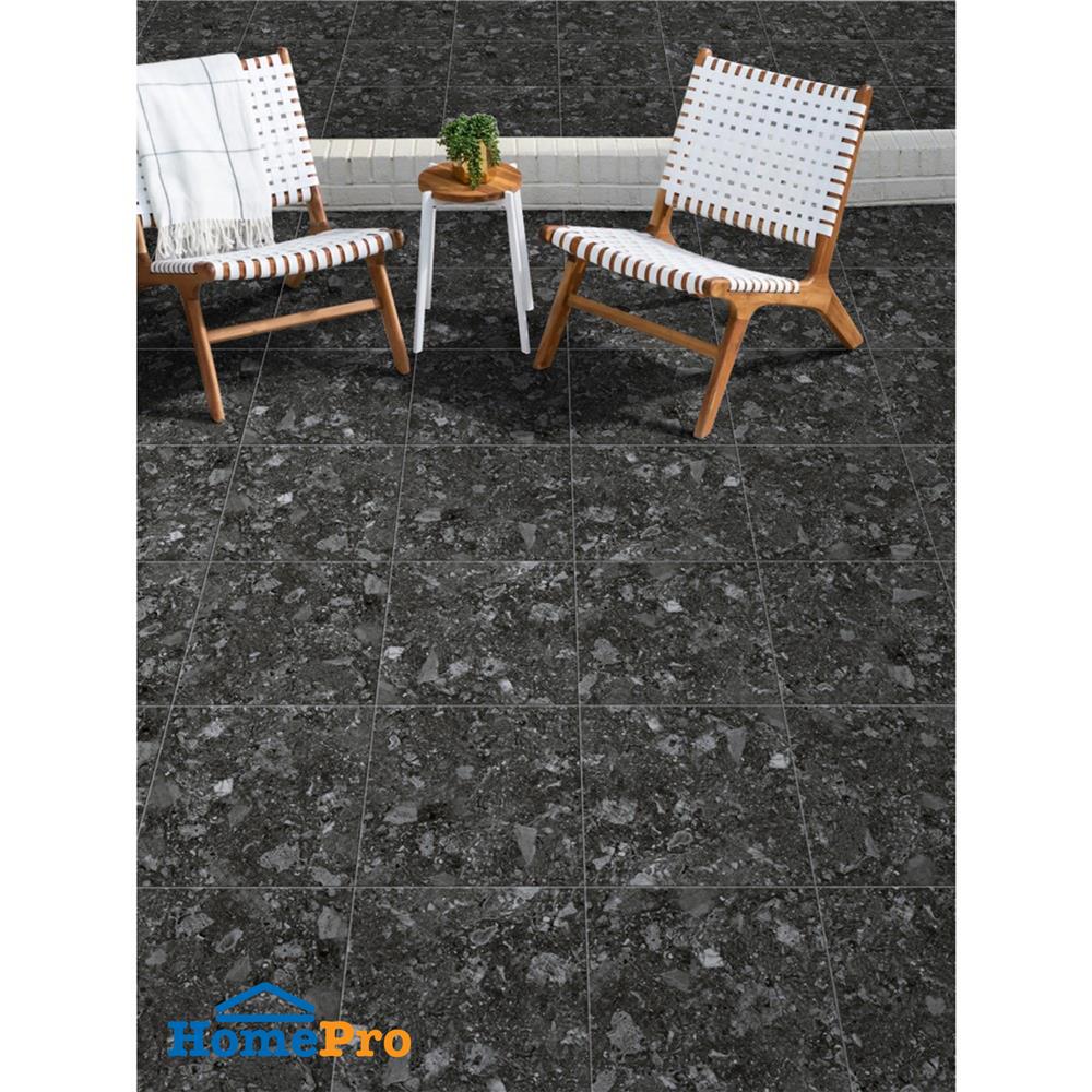 กระเบื้องพื้นพอร์ซเลน  16x16 นิ้ว COTTO ฟอสซิโอ ดำ HYG PM 0.96 ตร.ม.